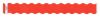 Red Tyvek 1" Wavy Cut Wristbands - 500 per box