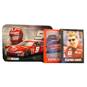 Playing Cards: Nascar / Bill Elliott Two-Deck Set in Metal Tin main image