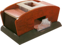 Card Shuffler: 2 Deck, Automatic with Wood Grain Side Panels main image