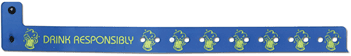Vinyl 3/4" Expressions Design Wristbands, Drink Responsibly (500 per box) main image