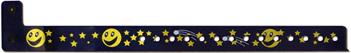 Vinyl 3/4" Expressions Design Wristbands, Moon and Stars (500 per box) main image