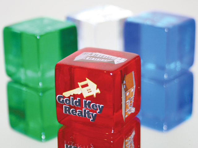 Custom casino dice