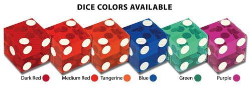 Custom casino dice