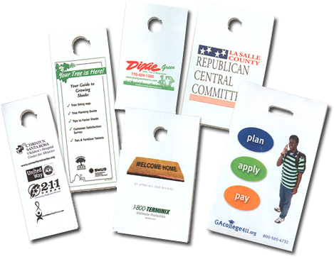 Custom Doorknob Bags These Custom Plastic Doorknob Bags Feature