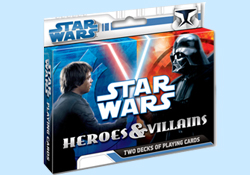 Star Wars Heros and Villans Playing Cards